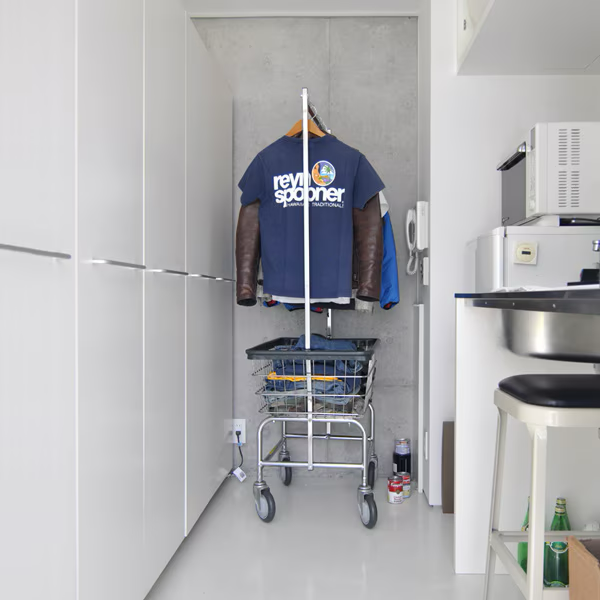 Laundry Cart Double Pole