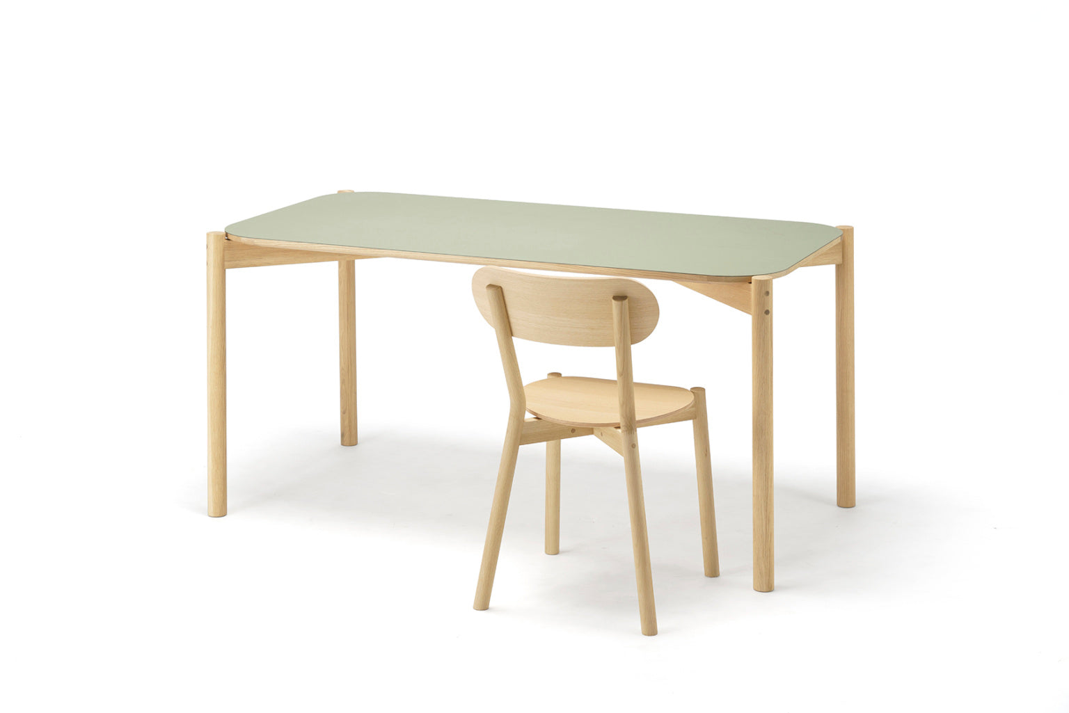 Castor Table Linoleum 150