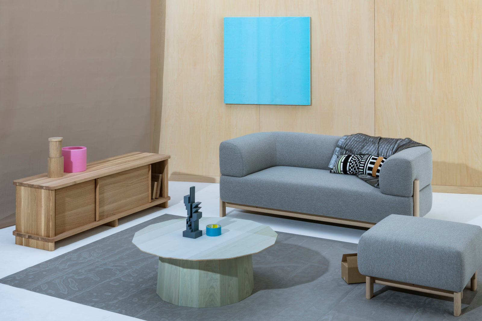 Colour Wood Green Grid