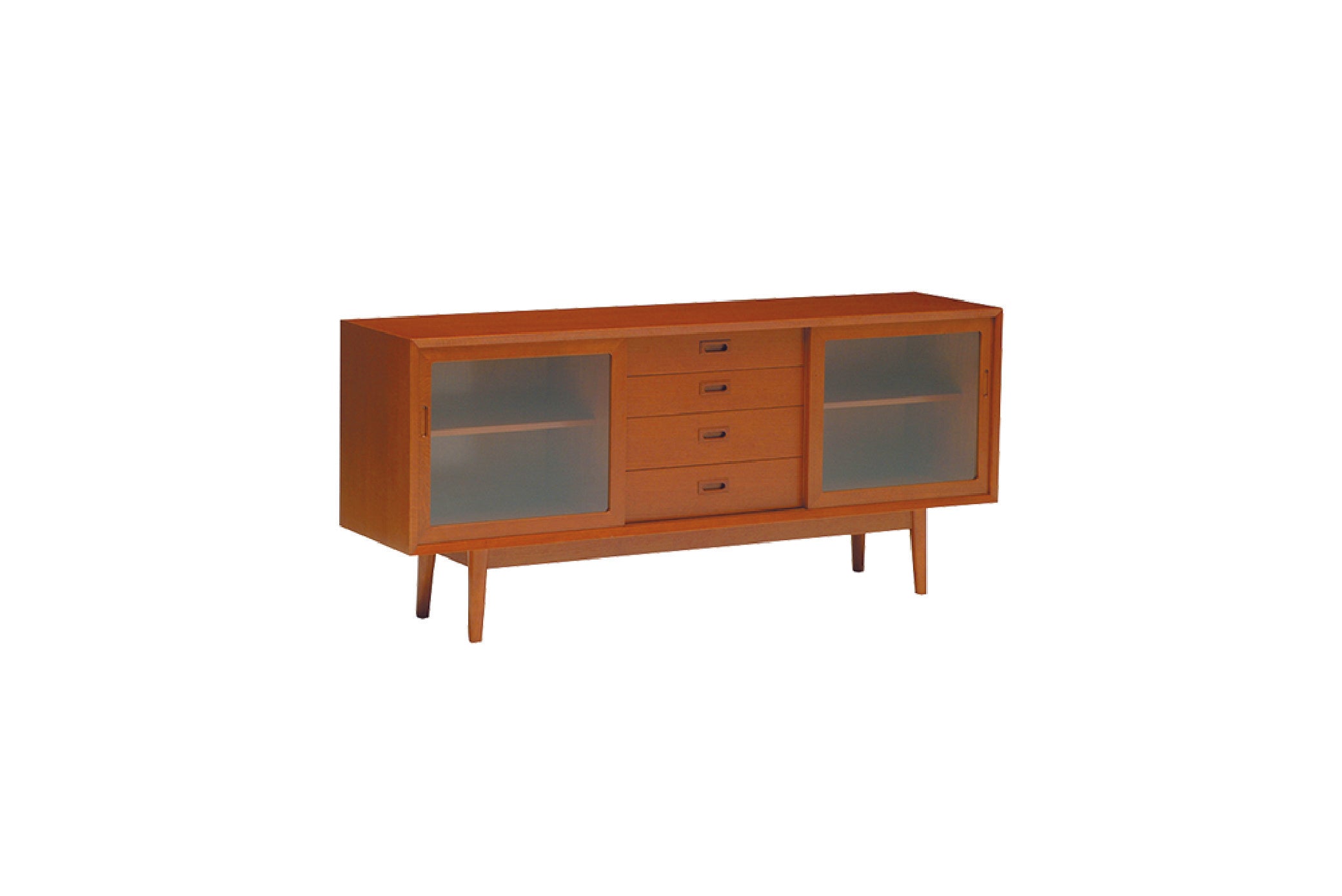 配送無料（たのメル便）　サイドボード　昭和レトロ　ブラウン　引取りも可能 Sideboard – Retro Colony